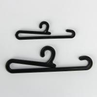 China 105*23mm Embossed Logo Black Plastic Sock Hangers Wide Application on sale