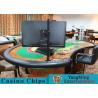 China Black Color Casino Standard Sic Bo Craps Road Software With HD 19 - 24 Inch Screen Display Holder wholesale