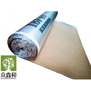 China 3mm Overlap Cork Floor Underlayment Sound Reduction Moisture Resistant supplier