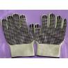 Black Nitrile Dots Puncture Resistant Gloves , Nitrile Work Gloves EN388