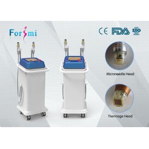 China 2016 best stretch marks removal two heads 5 Mhz fractional rf microneedle machine on sale supplier