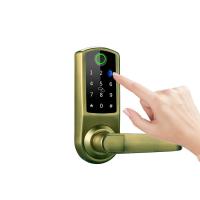 China Room Door Smart Fingerprint Door Lock Aluminium Alloy With TT Lock on sale