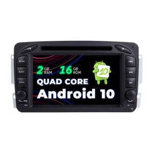 2 DIN Android Touch Screen Car Stereo With Gps And Bluetooth For Mercedes Benz