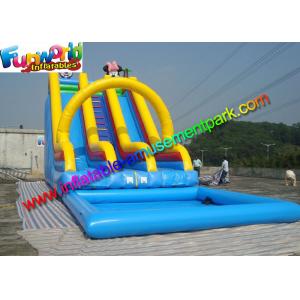 Dual Slide Mickey Outdoor Inflatable Water Slides 0.55mm PVC Tarpaulin