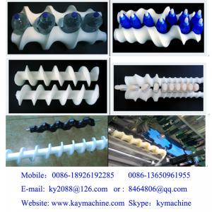 China juice belt conveyor bottle infeed screw Bottle feed screws Complex change parts and bottle feed equipment manufacturer supplier
