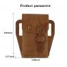 Casual Retro Leather Outdoor Sport Phone Bag For Men