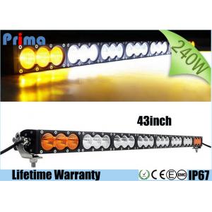 China High Lumen 43 240W Cree Led Straight Light Bar For JEEP SUV ATV Can Be As Amber Fog Light supplier
