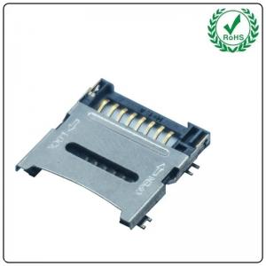 TF / Micro SD Card Socket Flip Type SMT Internal Welding 8P 1.5H / 1.8H