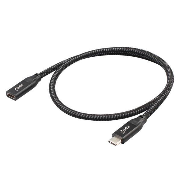 USB PD Cable Double Sided Male To Female Type C 0.6m 10Gbps