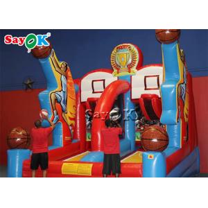 China Funny Commercial Basketball Shooting Game Giant Inflatable Basketball Hoops Inflatable Party Games For Adults supplier