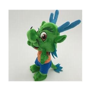 Stuffed Plush Toys Cartoon Character dragon in green OEM ODM service