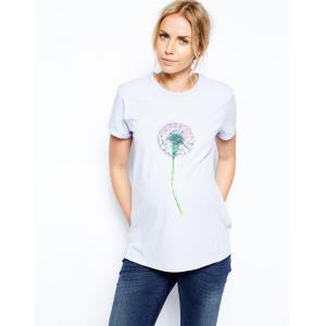 Holiday t shirt colorful pregnancy maternity clothing in dandelion printed