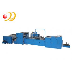 PLC Touch Screen Food Paper Bag Machine High Speed With Flat Bottom