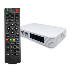 White Dvb T2 Hevc H265 Receiver Set Top Box Multi Language Decoder