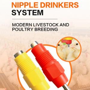 360 Degree triggering Chicken Automatic Nipple Drinker Broiler Chicken Water Poultry Nipple Drinker