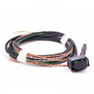 Motorcycle 9-Pin J1939 Trailer Plug OBD Cable Wire Harness with Rocker Switch Genre Wiring Harness