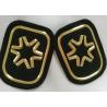 Black And Gold Embossed 3D Rubber Patches Custom Badges For Soprtswear