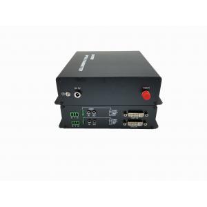 China 2 channel full hd Dvi To Fiber Converter Transceiver Receiver Over One Fiber Optic Cable Single Mode / Multimode 20km supplier