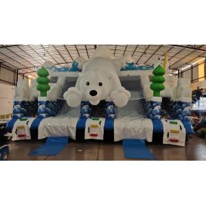 Kids Inflatable Water Slide 0.55mm Pvc Tarpaulin 1000D Fireproof Innerial Baffle
