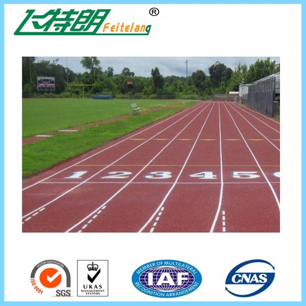 Exercise Recycled Outdoor Synthetic Rubber Flooring Permeable Jogging Track