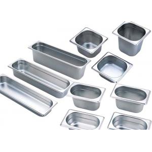 China 201 Stainless Steel Kitchen Equipment , GN Pan Stainless Steel Gastronorm Pan wholesale