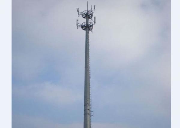 High Weed Speed Self Supporting Antenna Mast ASTM A36 / ASTM A572