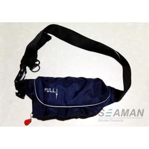 Marine Inflatable Life Jackets 150N Auto / Manual Start Navy Blue Inflatable Waist Belt