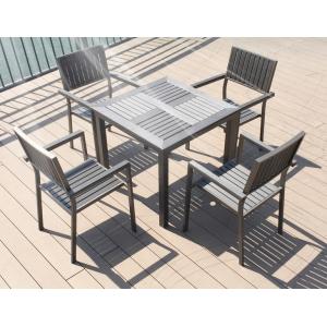 China New design Poly Plastic wood Aluminium chairs and table Hotel Outdoor Garden Patio chair supplier