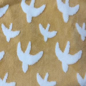 Jacquard Shu Velveteen Fabric 300gsm For Coat Sofa Cover 100% Polyester Plush Fleece Fabric