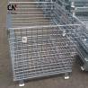 China Stackable Wire Mesh Storage Cages Customized Collapsible wholesale