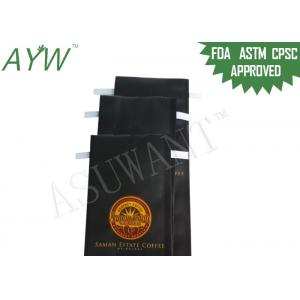 Kraft Paper Arabica Coffee Tea Bags Biodegradable Tin Tie Customized Size With Valve