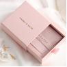 China Custom Printed Luxury Pink Personalized Bracelet Jewlery Packaging Box With Pouch wholesale