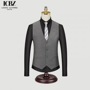 China Casual plaid trendy Korean style formal vest business slim vest wedding groomsmen suit vest supplier