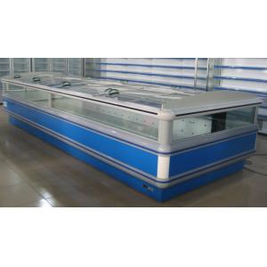China Auto Defrost Double Supermarket Island Freezer digital Elitech With Glass Covers supplier
