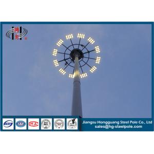 China Polygonal Steel Tubular Flood Light Poles , Stadium Lighting Pole supplier