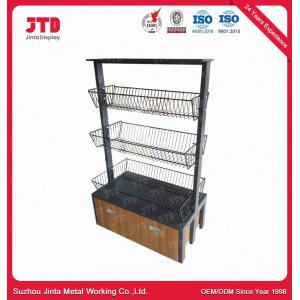 1.8m 3 Tier Wire Rack Display 180kgs Black Wire Shelving With Wheels