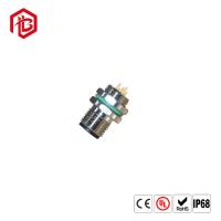 China Bett 4pin connector M12 IP68 electrical Led Light panel mount waterproof solder wire connector on sale