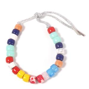 Howlite Imperial Multi Color Beads Bracelets For Holidays RTS Approval