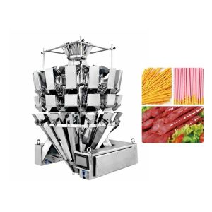 China Dimple Plate Multihead Weighing Machine 2.5L para a salsicha supplier