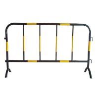 China Yellow And Black Iron Horse Guardrail, Temporary Diversion Fence For Traffic Road Construction Safety Warning on sale