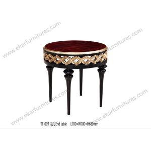 Hand carved furniture moroccan end table small round coffee table TT-009