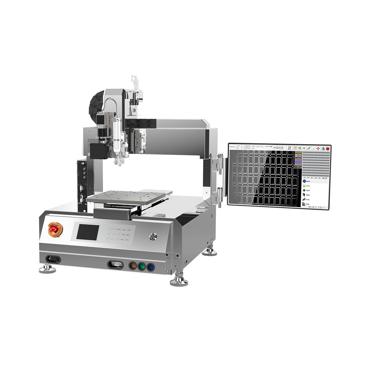 China 4-axis Desktop Glue Dispensing Machine with High UPH and ±1 Pixel Identify Accuracy for CCM Modules supplier