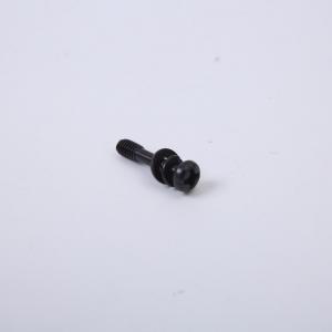 Black Zinc Plated Screws Round Head With Washer Triple Set , Cross Slotted Pan Head Screw