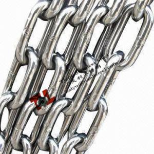 China SUS 304 316 Stainless Steel Japanese Standard Long Link Chain with diameter 5mm supplier