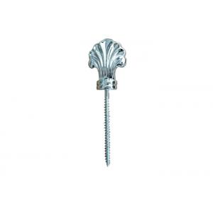 China Silver Plastic And Metal Coffin Accessories , Funeral Casket Hardware Screw For Casket Lid wholesale