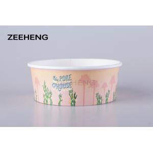 Microwave Takeaway Food Container Biodegradable Kraft Bowl 335gsm