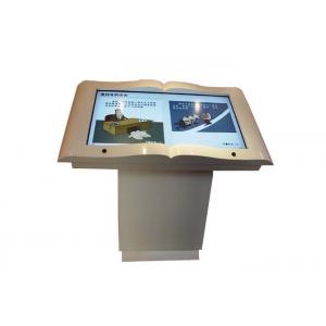 China White Metal Free Standing Hd Multi Touch Screen Table For Museum , Long Life supplier