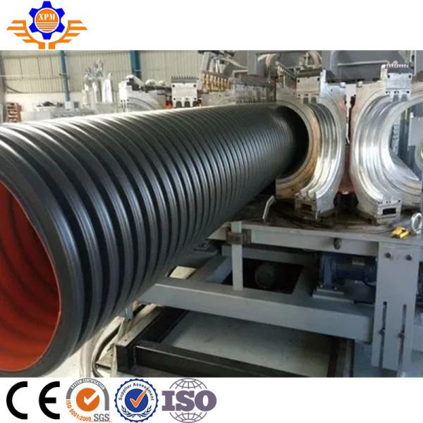 Ligne ondulée de machine de tuyau de PE de pp de haute qualité pour le drainage complètement automatique