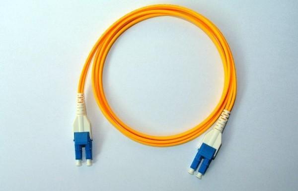 Lc Fiber Optic Patch Cord , Fiber Optic Network Cable Customized Length