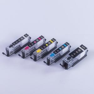 China 5 Sets Canon Empty Ink Cartridges / Refillable Edible Ink Cartridges With ARC Chips supplier